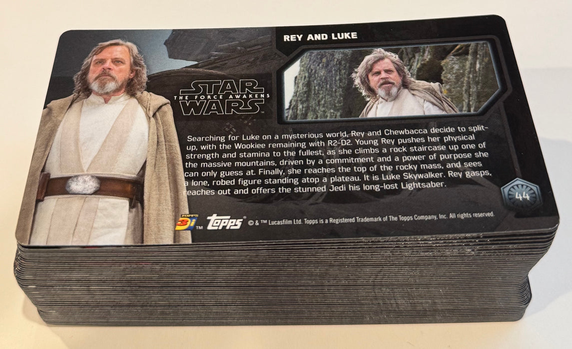 2017 Topps Star Wars The Force Awakens 3D Widevision 44 Card Base Set - TvMovieCards.com