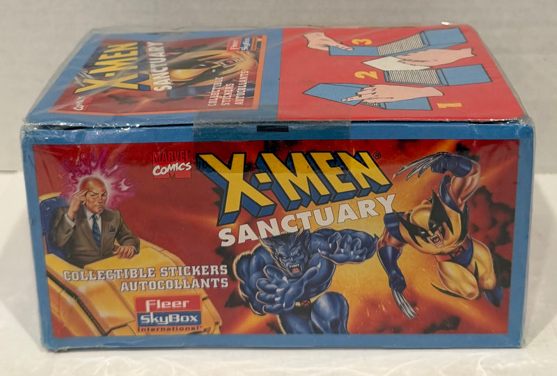 1996 Marvel X-Men Sanctuary Album Sticker Box 100 Packs Sealed Skybox Fleer