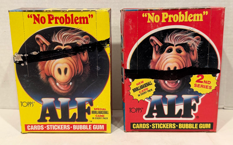 Alf Series 1 & 2 US of Alf Wax Trading Card Box 144 Packs Topps 1987 FULL