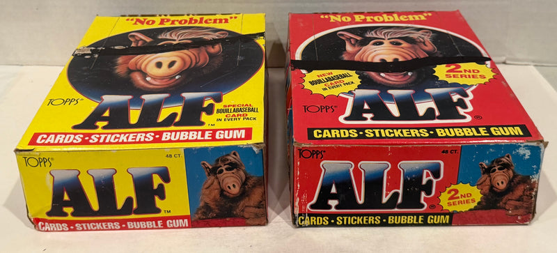 Alf Series 1 & 2 US of Alf Wax Trading Card Box 144 Packs Topps 1987 FULL
