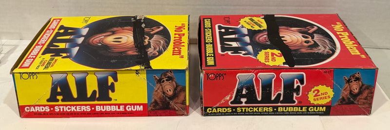 Alf Series 1 & 2 US of Alf Wax Trading Card Box 144 Packs Topps 1987 FULL