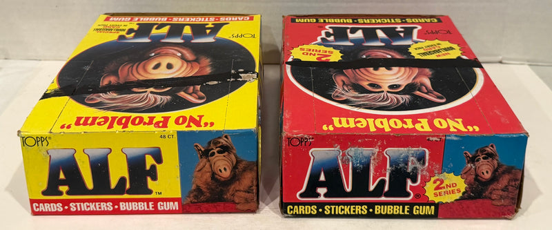 Alf Series 1 & 2 US of Alf Wax Trading Card Box 144 Packs Topps 1987 FULL