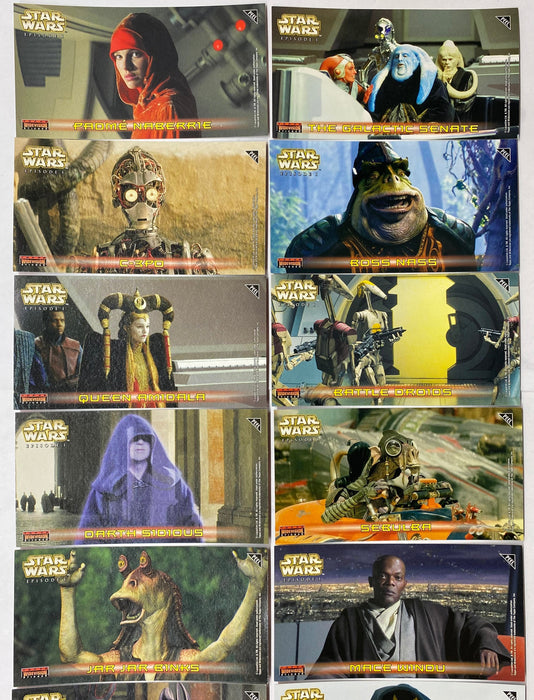 Star Wars Episode 1 Phantom Menace Widevision Sticker Chase Card Set S1-S16   - TvMovieCards.com