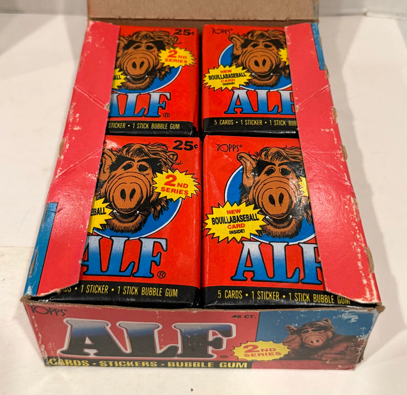 Alf Series 1 & 2 US of Alf Wax Trading Card Box 144 Packs Topps 1987 FULL