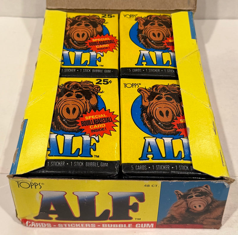 Alf Series 1 & 2 US of Alf Wax Trading Card Box 144 Packs Topps 1987 FULL