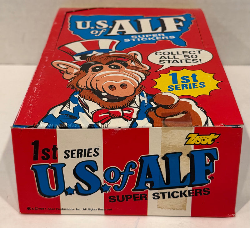 Alf Series 1 & 2 US of Alf Wax Trading Card Box 144 Packs Topps 1987 FULL