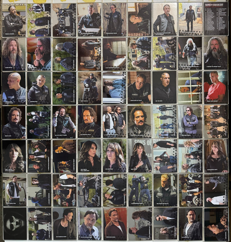 2015 Sons of Anarchy Season 6 & 7 Silver Foil Parallel Trading Card Set 63 Numbe - TvMovieCards.com