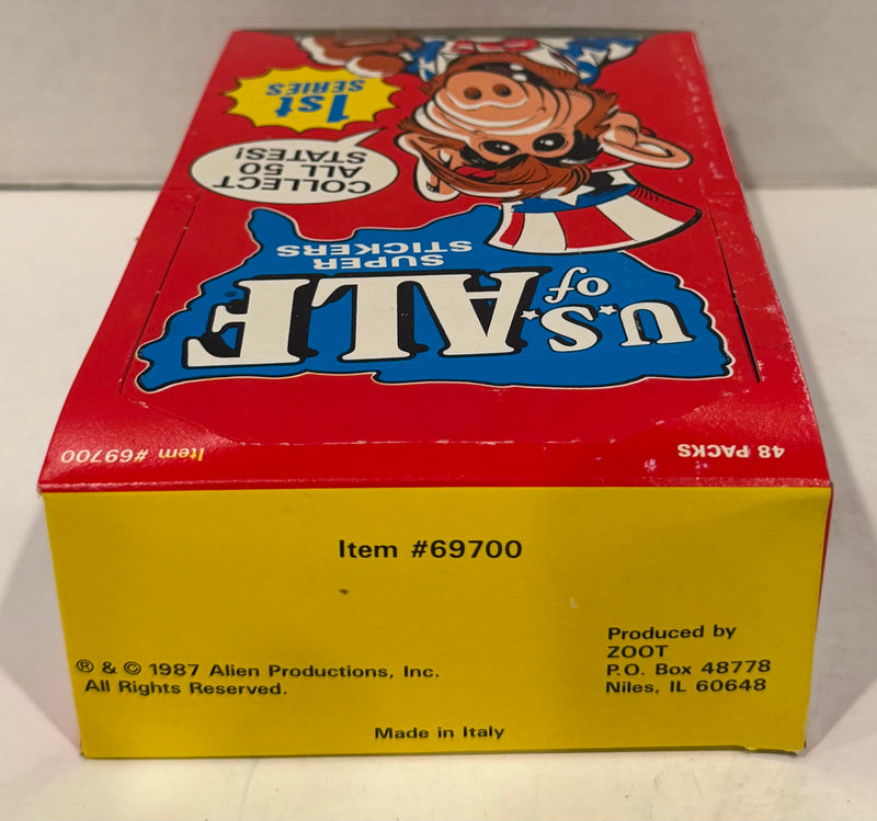 Alf Series 1 & 2 US of Alf Wax Trading Card Box 144 Packs Topps 1987 FULL