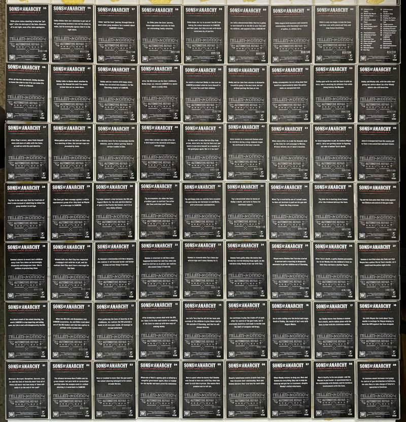 2015 Sons of Anarchy Season 6 & 7 Silver Foil Parallel Trading Card Set 63 Numbe - TvMovieCards.com