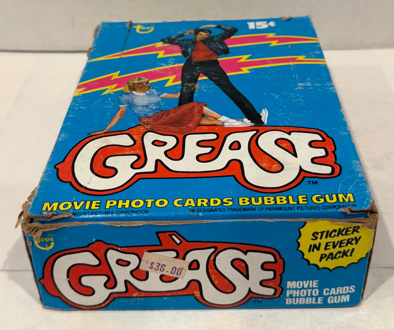 1978 Topps Grease Series 1 Movie Vintage FULL 36 Pack Trading Card Wax Box