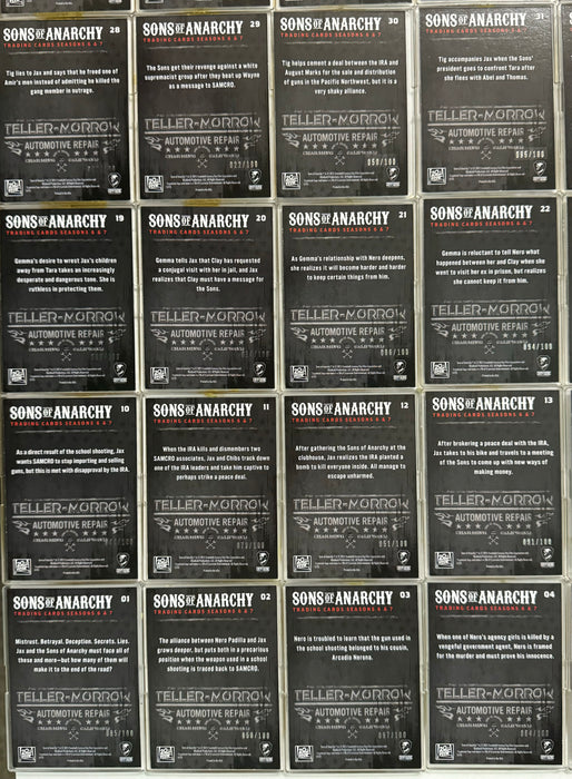 2015 Sons of Anarchy Season 6 & 7 Silver Foil Parallel Trading Card Set (63) Cryptozoic   - TvMovieCards.com