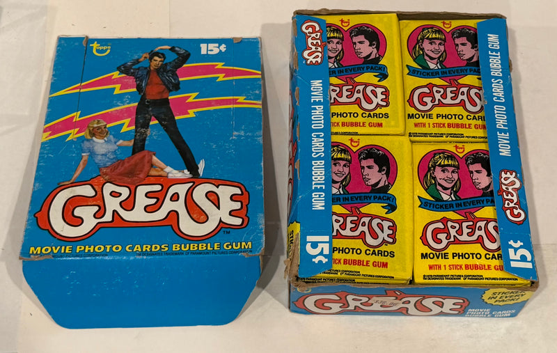 1978 Topps Grease Series 1 Movie Vintage FULL 36 Pack Trading Card Wax Box