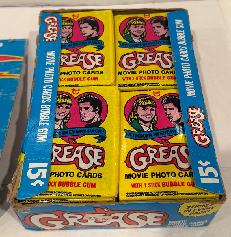 1978 Topps Grease Series 1 Movie Vintage FULL 36 Pack Trading Card Wax Box