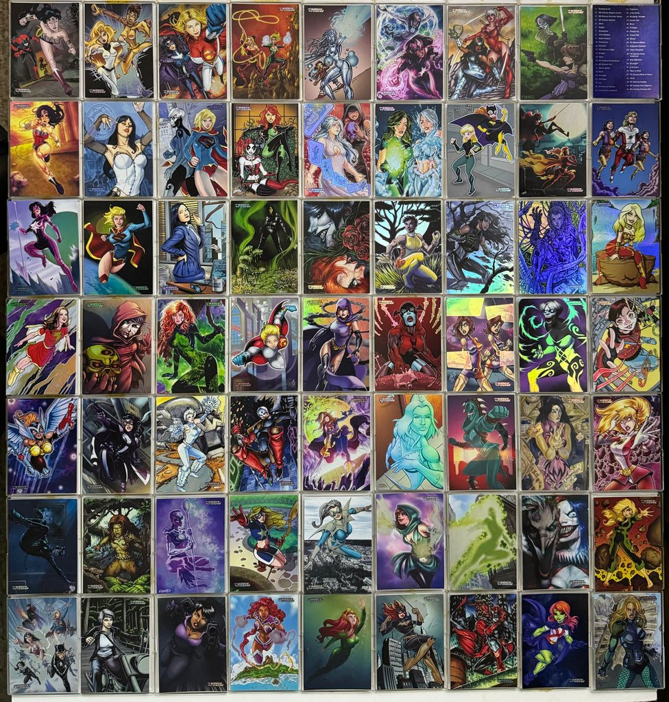 DC Comics: The Women of Legend Parallel Foil Base Trading Card Set