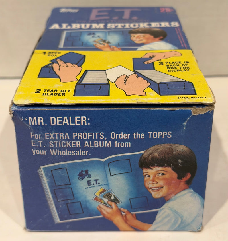 1982 E.T. The Extra Terrestrial Album Sticker Box 100 Packs Sealed Topps Panini