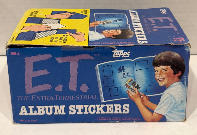 1982 E.T. The Extra Terrestrial Album Sticker Box 100 Packs Sealed Topps Panini