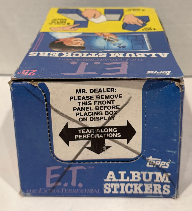 1982 E.T. The Extra Terrestrial Album Sticker Box 100 Packs Sealed Topps Panini