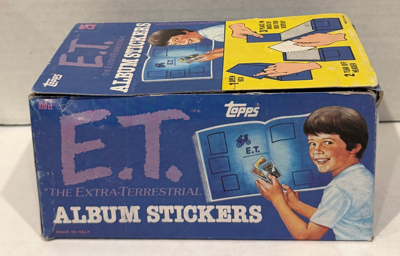 1982 E.T. The Extra Terrestrial Album Sticker Box 100 Packs Sealed Topps Panini