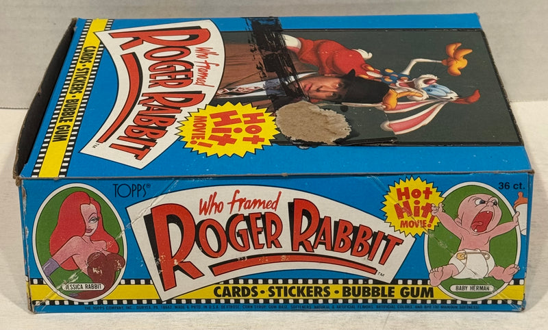 Roger Rabbit (Who Framed) Movie Vintage Bubble Gum Card Box 36 Packs Topps 1988 - TvMovieCards.com