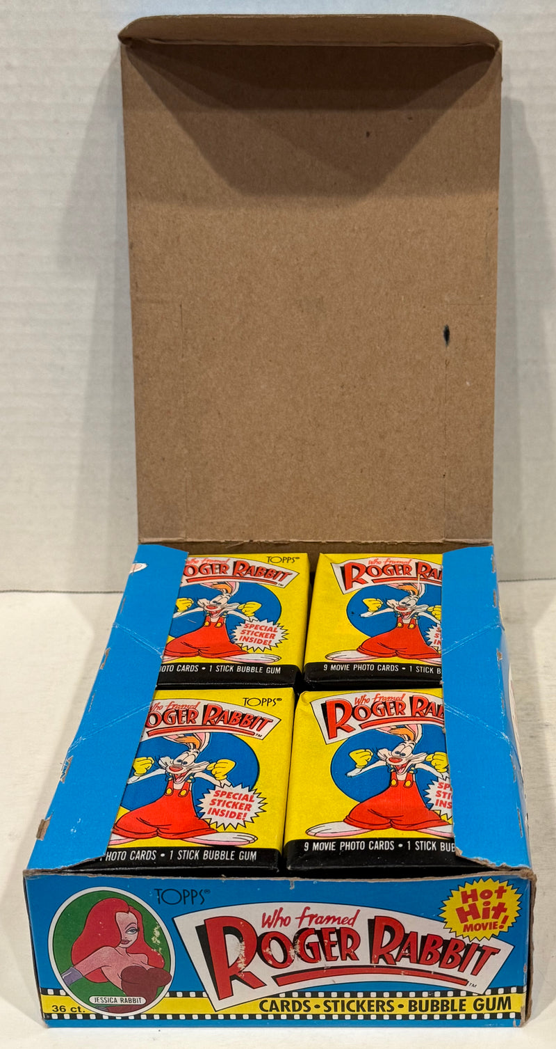 Roger Rabbit (Who Framed) Movie Vintage Bubble Gum Card Box 36 Packs Topps 1988 - TvMovieCards.com