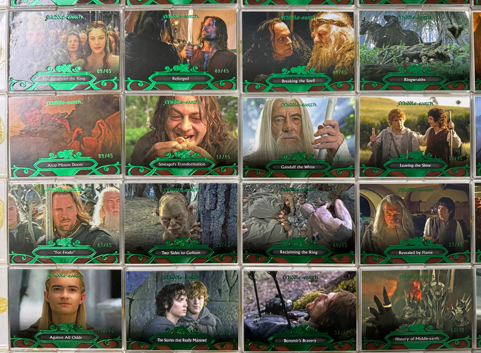 2022 CZX Middle Earth Green Foil Parallel Trading Card Set of 50 Cryptozoic #/45   - TvMovieCards.com