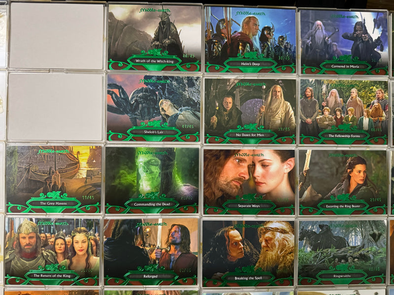 2022 CZX Middle Earth Green Foil Parallel Trading Card Set of 50 Cryptozoic #/45   - TvMovieCards.com