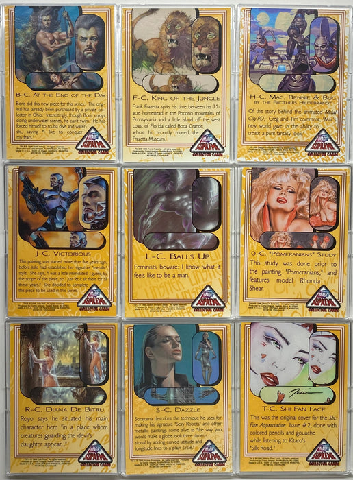 Comic Images Supreme Chromium Complete Chase Card Set of 9 Cards 1996   - TvMovieCards.com