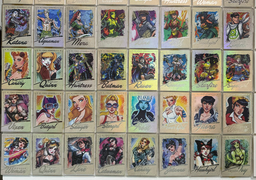 DC Comics Bombshells II Parallel Rainbow Foil Base Trading Card Set 64 Cards 201 - TvMovieCards.com