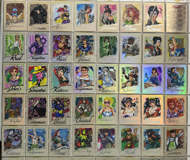 DC Comics Bombshells II Parallel Rainbow Foil Base Trading Card Set 64 Cards 201 - TvMovieCards.com