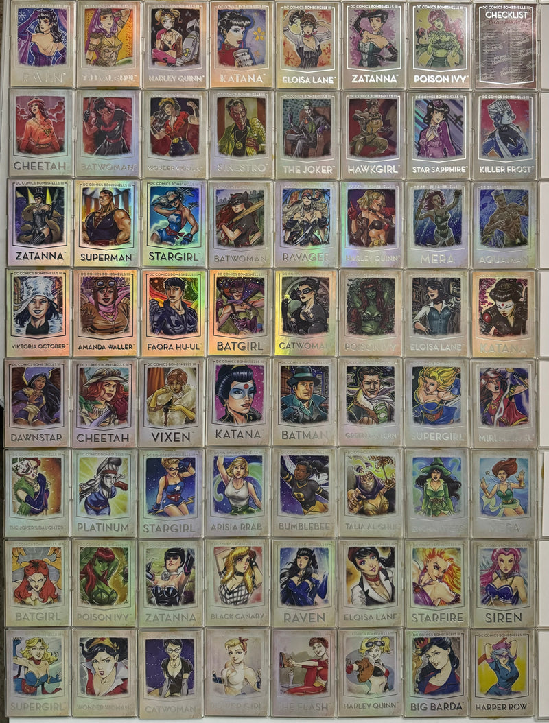 DC Comics Bombshells III Parallel Rainbow Foil Base Trading Card Set 64 Cards 20 - TvMovieCards.com