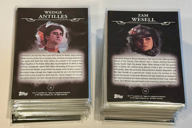 2015 Star Wars Masterwork Trading Card Base Hobby Set 50/50 Topps - TvMovieCards.com
