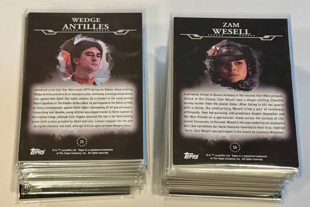 2015 Star Wars Masterwork Trading Card Base Hobby Set 50/50 Topps - TvMovieCards.com