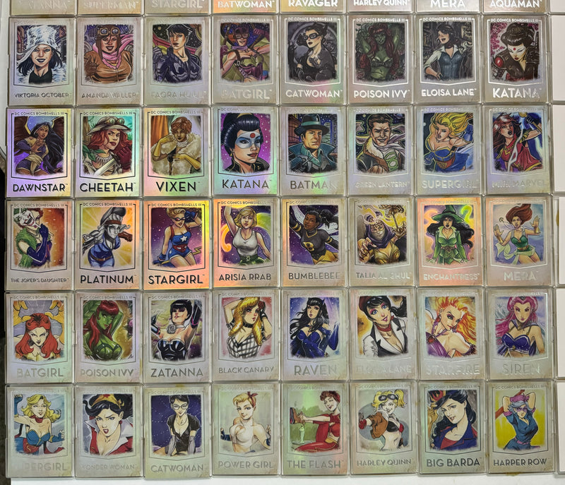 DC Comics Bombshells III Parallel Rainbow Foil Base Trading Card Set 64 Cards 20 - TvMovieCards.com