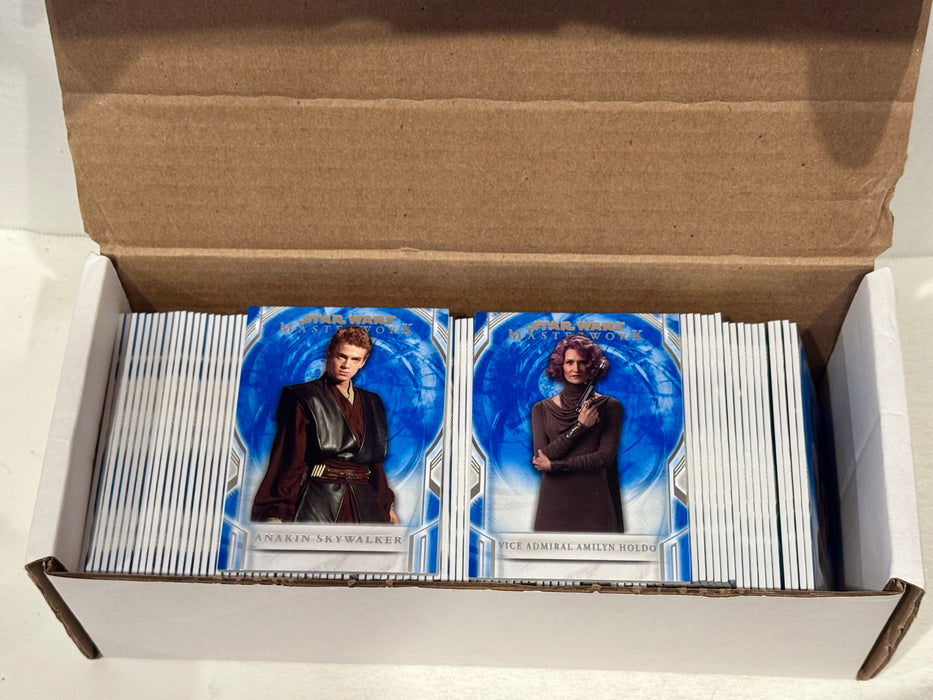 2018 Star Wars Masterwork Blue Parallel Trading Card Base Set 100/100 Topps - TvMovieCards.com