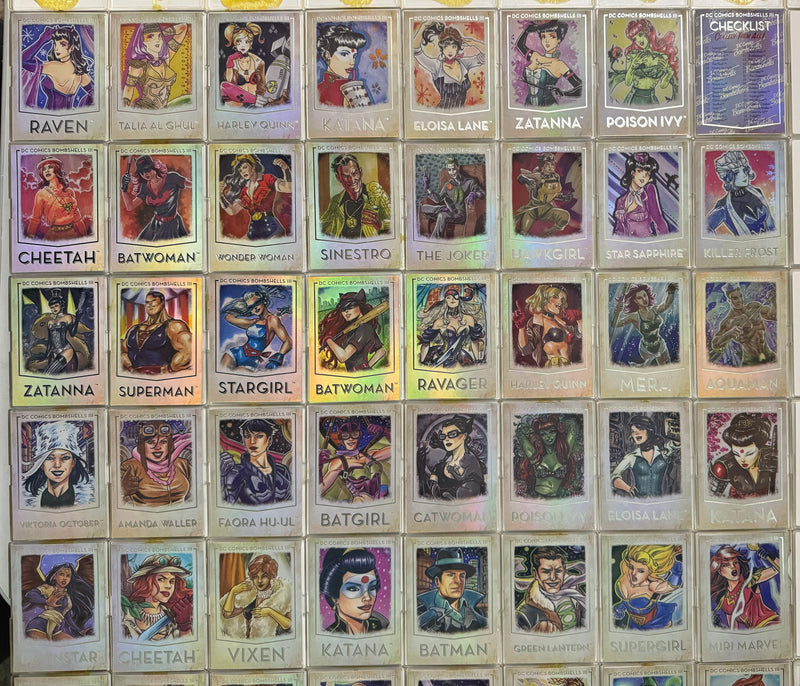 DC Comics Bombshells III Parallel Rainbow Foil Base Trading Card Set 64 Cards 20 - TvMovieCards.com