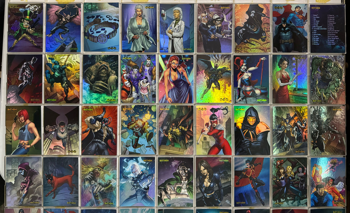 DC Comics Batman The Legend Parallel HoloFoil Base Trading Card Set 63 Cards 2013   - TvMovieCards.com