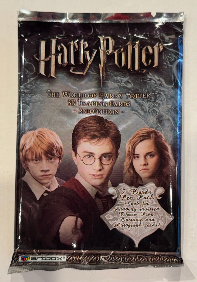 The World of Harry Potter 3D 2nd Edition Open Trading Card Box 24 Sealed Packs
