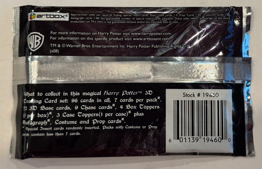 The World of Harry Potter 3D 2nd Edition Series 2 Sealed 7 Card Pack Artbox - TvMovieCards.com