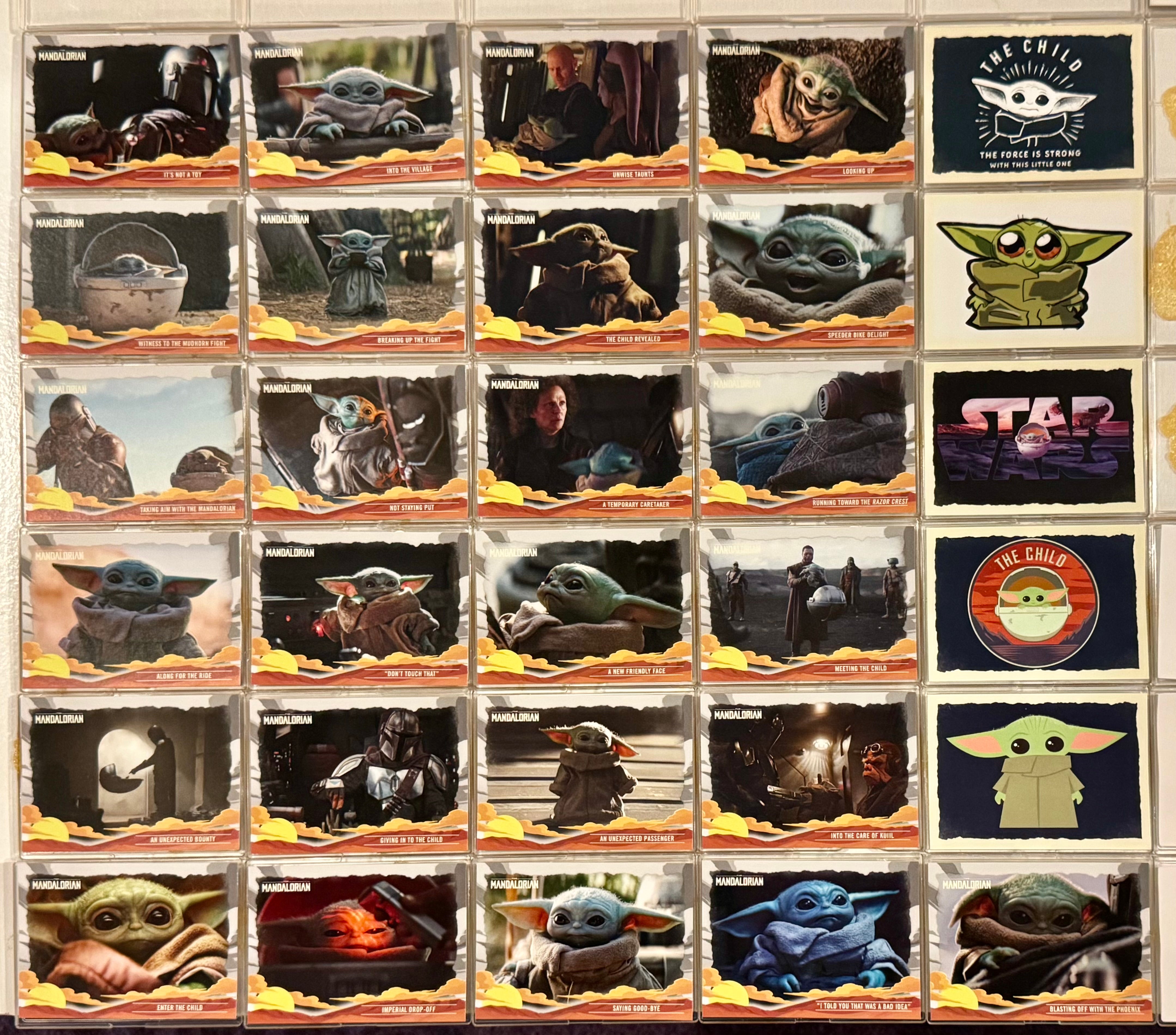 2020 Star Wars Mandalorian Journey of the Child Trading Card Set