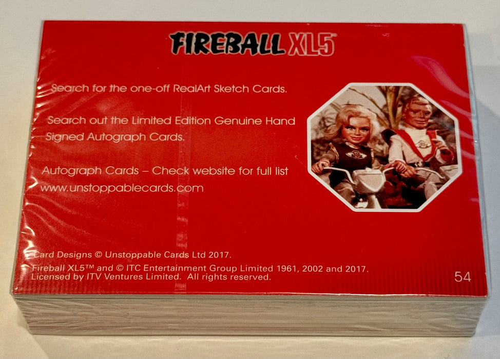 2017 Fireball XL5 Gerry Anderson Complete Trading Card Set of 54 + 6 Foil Chase Cards - TvMovieCards.com