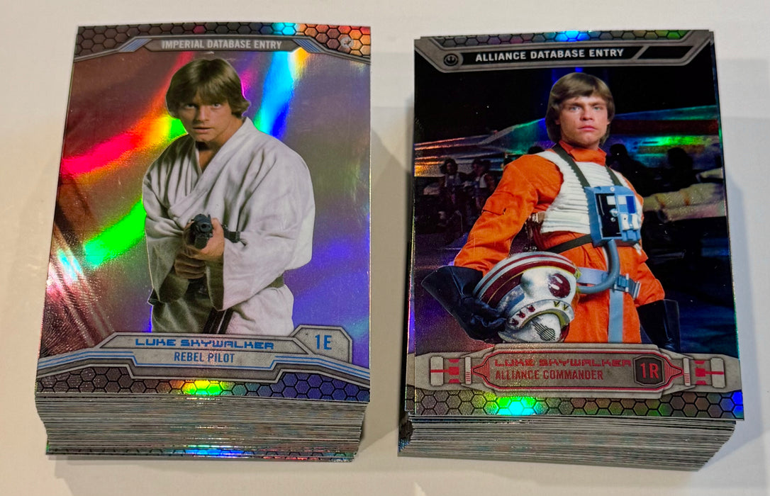 2014 Star Wars Chrome Perspectives Refractor Parallel Base Card Set of 100 1-50E 1-50R - TvMovieCards.com
