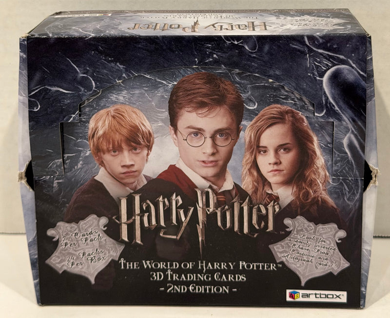 The World of Harry Potter 3D 2nd Edition Open Trading Card Box 24 Sealed Packs