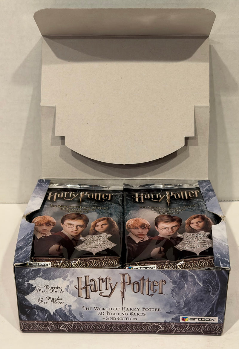 The World of Harry Potter 3D 2nd Edition Open Trading Card Box 24 Sealed Packs
