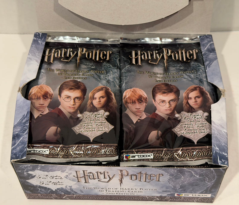 The World of Harry Potter 3D 2nd Edition Open Trading Card Box 24 Sealed Packs