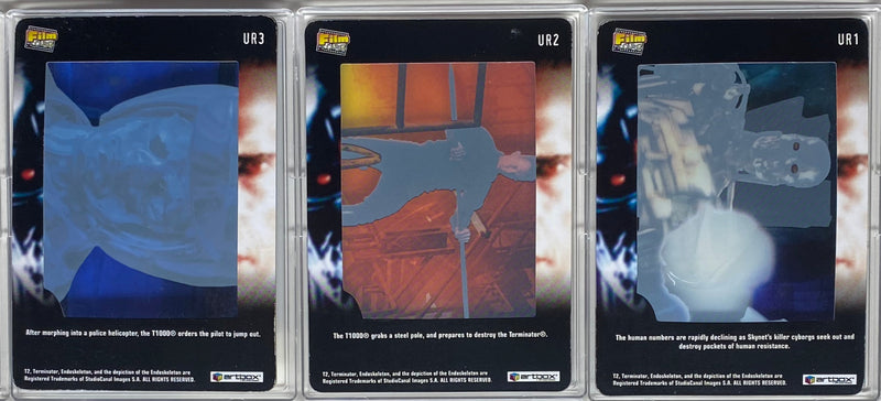 Terminator 2 Movie FilmCardz Ultra-Rare Metal Chase Card Set UR1-UR3   - TvMovieCards.com
