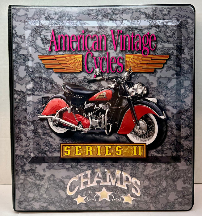 1993 American Vintage Cycles Series II Collector Card Album Binder Champs Indian   - TvMovieCards.com