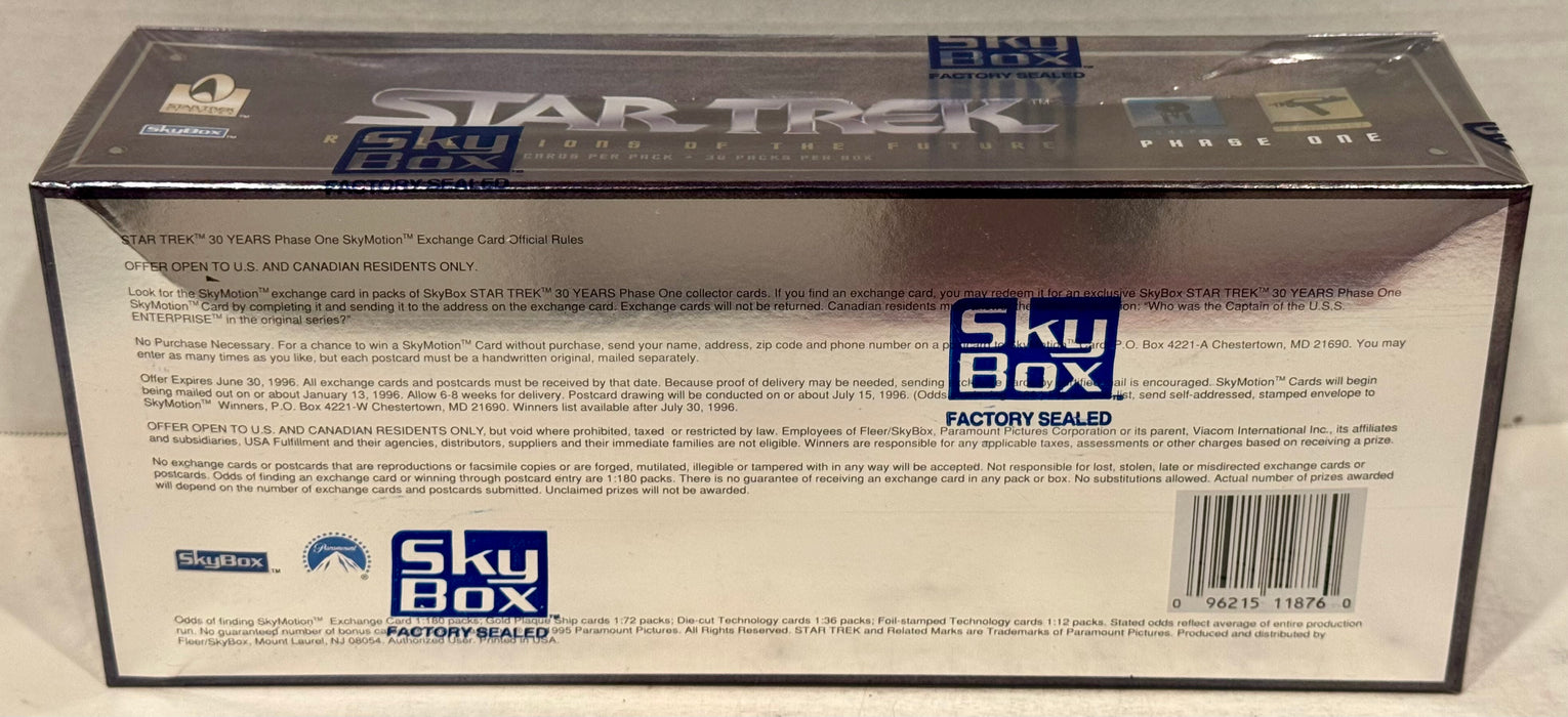 1995 Star Trek 30 Years Phase One Trading Card Box Skybox - TvMovieCards.com