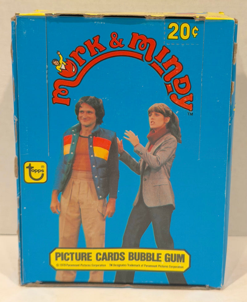 Mork & Mindy TV Show Vintage Bubble Gum Wax Card Box 36 Packs Topps 1978 FULL