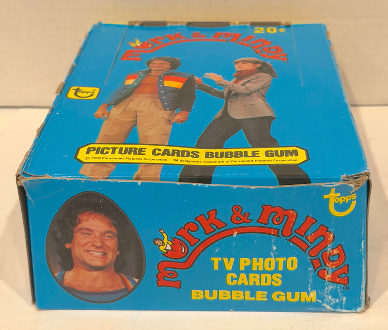 Mork & Mindy TV Show Vintage Bubble Gum Wax Card Box 36 Packs Topps 1978 FULL