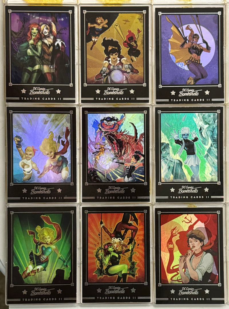 DC Comics Bombshells II Parallel Rainbow Foil Cover Trading Card Set C1-C9   - TvMovieCards.com